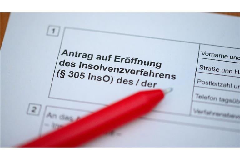 Wird vermehrt benötigt: Formular für den Insolvenzantrag.