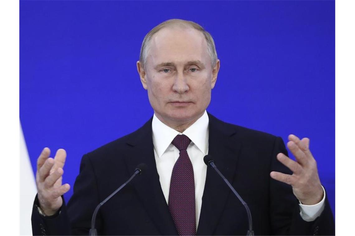 Putin: Fortschritte im Friedensprozess in der Ukraine Wladimir Putin, Präsident von Russland. Foto: Evgenia Novozhenina/Reuters/dpa