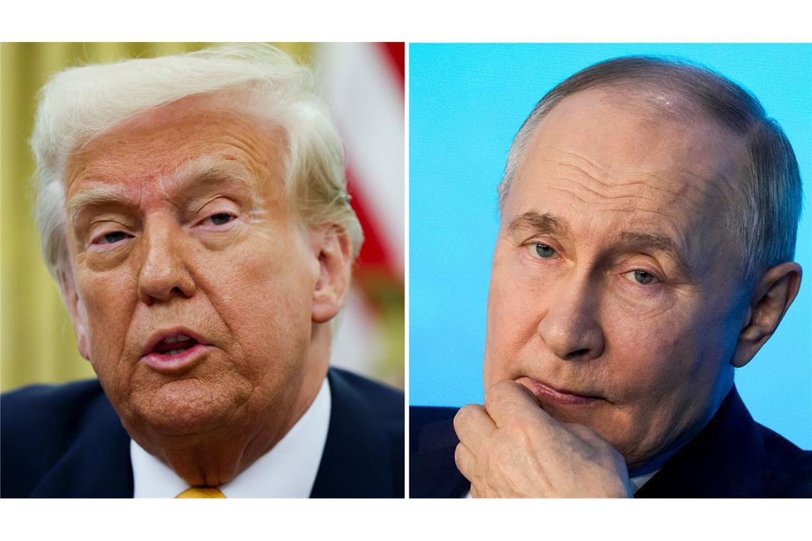 Wladimir Putin und Donald Trump einigten sich nicht auf eine Waffenruhe. (Archivbilder)