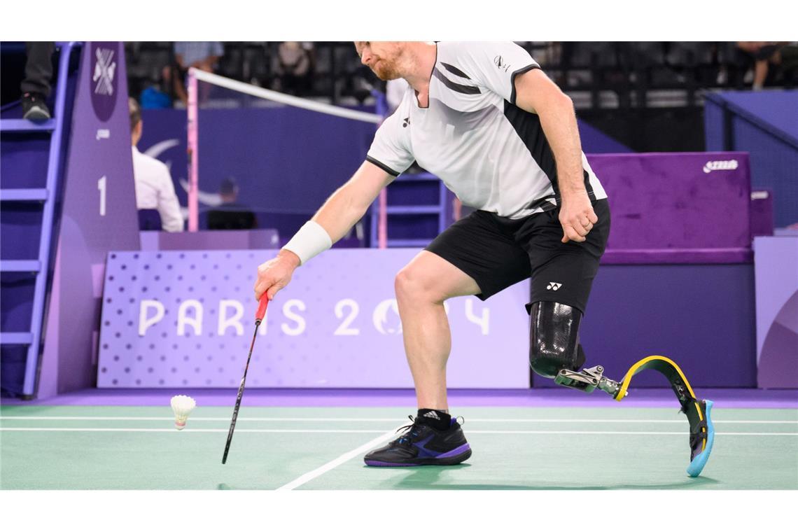 Wojtek Czyz hat zum Auftakt der Badminton-Wettbewerbe verloren.