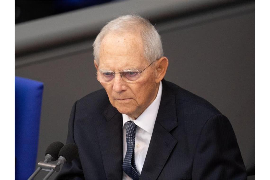 Wolfgang Schäuble (CDU), Präsident des Deutschen Bundestages. Foto: Felix Schröder/dpa/Archivbild