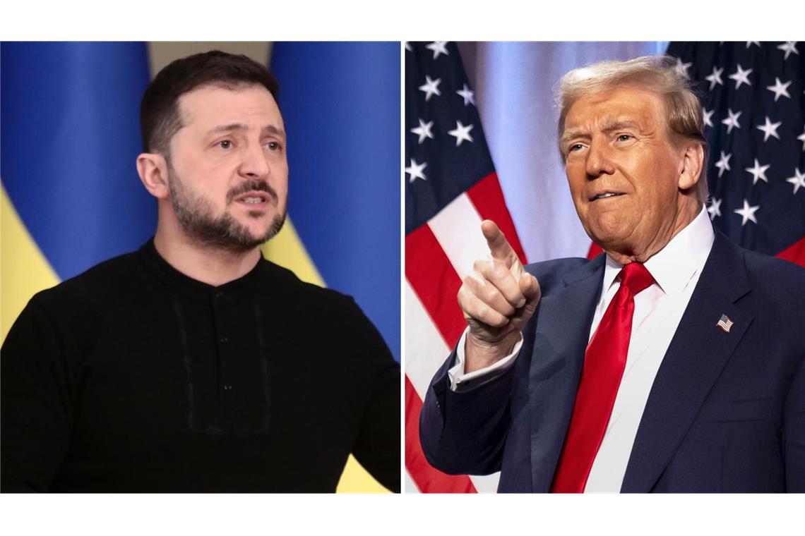 Wolodymyr Selenskyj (links) und Donald Trump