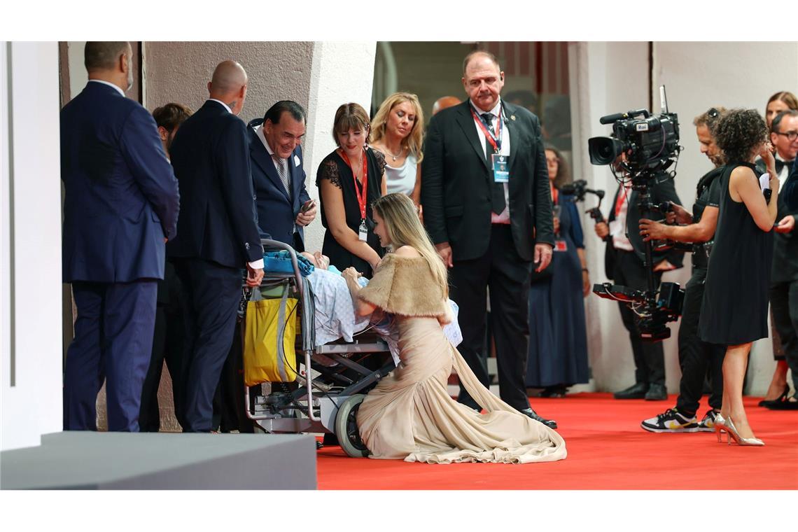 Zu der Begegnung kam es vor der Premiere von Angelina Jolies neuem Film.