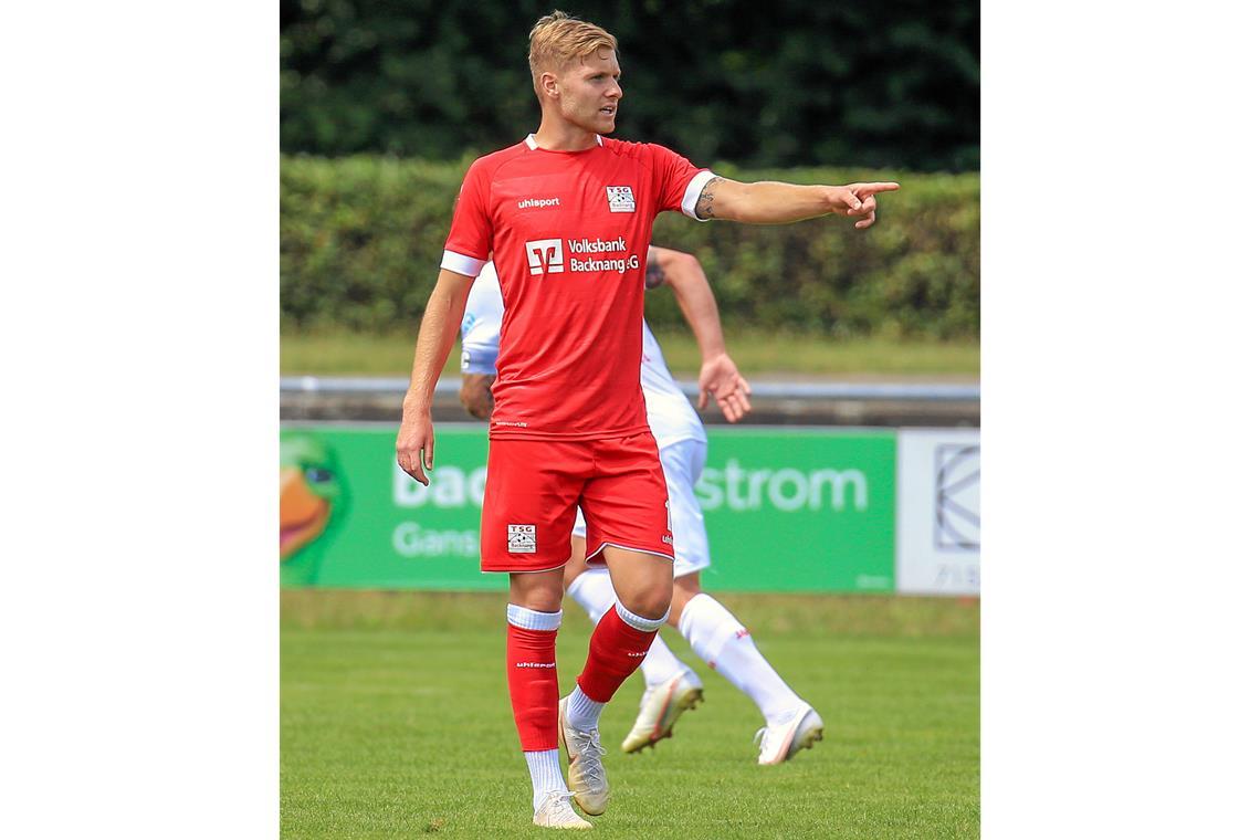 Zurück und wieder Taktgeber im Mittelfeld der TSG: Sebastian Gleißner. Foto: Alexander Becher