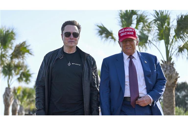 Zwei, die sich gefunden haben: Elon Musk (li.) und Donald Trump.