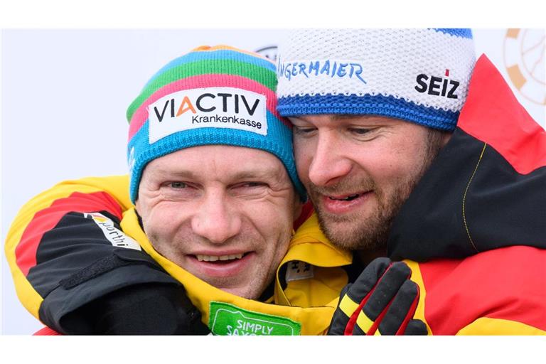 Zwischen Francesco Friedrich (links) und Johannes Lochner herrscht neuerdings Stunk.